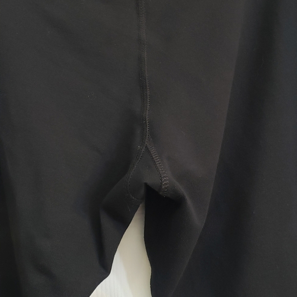 Reebok Women's Black Leggings with Metallic Gold Logo, Size Large - Picture 3 of 11